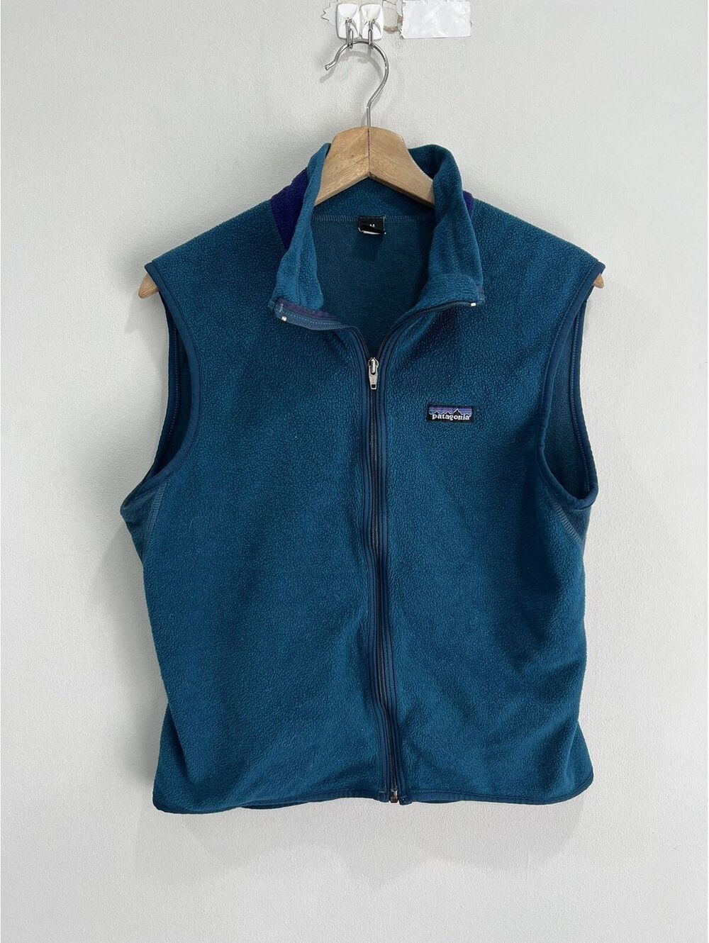 Vintage Patagonia 90s Vest Zip Up Fleece pef made usa